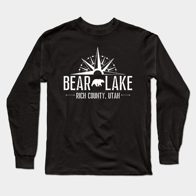 Bear Lake Utah Mountain Skiing Hiking Fishing Boating Long Sleeve T-Shirt by MalibuSun